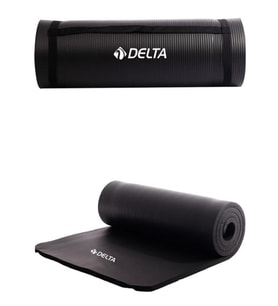 Delta Konfor Zemin 1,50cm Taşıma Askılı Pilates Minderi Yoga Matı - Siyah