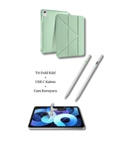 iPad A16 11. ve 10. Nesil ile Uyumlu A3355 A2757 Premium 3’lü Tablet Aksesuar Seti