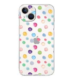 PrintiFy iPhone 13 Mini ile Uyumlu Water Color 6  Kamera Korumalı Şeffaf  Kılıf