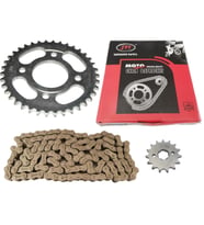 SKM 125CG MODEL ÖN-ARKA DİŞLİ ZİNCİR SET 428H 128L 38-15T