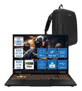 Asus Tuf Gaming F16 FX608JMR 14. Nesil Intel I7-14650HX 32GB Ddr5 2tb SSD 8GB/RTX5060 115W 165Hz 16"wuxga Fhd+ 300NITS IPS Freedos Gaming Bilg. WRV077F09+ZETTAÇANTA