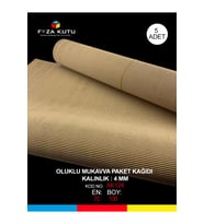 Kraft Kağıt Ambalaj Kağıdı Hediye Kağıdı Kraft Kutu Oluklu Karton Mukavva Ondüle 70x100 (5 ADET)