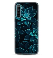 Realme 5i 5 Pro 6i 7 Pro 8 Kılıf Desemli Silikon Mistik Çiçekler 1650