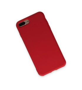İphone 7 Plus Kılıf Nano İçi Kadife Silikon - Kırmızı