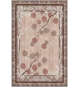 Eliana Home Baskılı, Yıkanabilir Kaymaz Taban Salon Halısı LNA0155-SD702 100x150 cm (Bej)