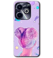 İnfinix Hot 40i Kılıf HD Desen Baskılı Kılıf - Uzaylı Kız