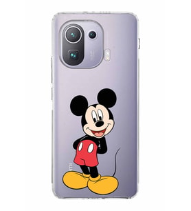 Xiaomi  Mi 11 Pro  Kamera Korumalı Kapak Mickey Mouse Tasarımlı Şeffaf  Kılıf