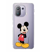 Xiaomi  Mi 11 Pro  Kamera Korumalı Kapak Mickey Mouse Tasarımlı Şeffaf  Kılıf