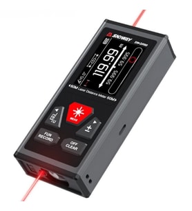 Sndway SW-DR60 Çift Yön Lazerli Lazermetre 60m+60m Dikey ve Yatay Ölçüm