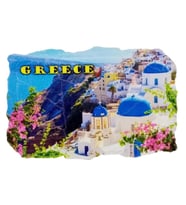 Yunanistan Temalı Fresco Magnet (Karışık)
