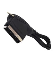 Ayt Uydu Alıcısı AV Kablo 3.5 Mm Stereo Erkek-Scart Kablo 1.2 Metre Uzun Jack Powermaster