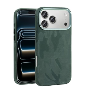 Apple iPhone 17 Pro Max Kılıf M-Safe Şarj Özellikli Kamuflaj Dizayn Mat Sert Ser