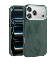 Apple iPhone 17 Pro Max Kılıf M-Safe Şarj Özellikli Kamuflaj Dizayn Mat Sert Ser