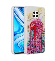 Xiaomi Redmi Note 9S Uyumlu Kılıf Simli Desenli Kamera Korumalı Parlak Zore Popy Kapak
