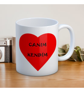 CANIM KENDİM BASKILI KUPA BARDAK