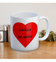 CANIM KENDİM BASKILI KUPA BARDAK