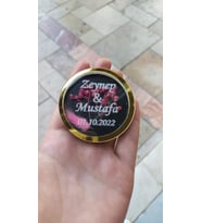 Sonsuzluk Magneti -  Magnet Nikah Şekeri - Nişan Şekeri - Söz Şekeri - Düğün Magnet - Nişan Magnet - Söz Magnet - Yenidoğan Magnet - Doğum Magnet - Yaş Magnet 7cm