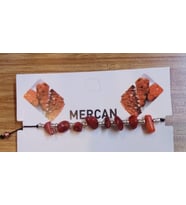 Doğal Taş Ayarlanabilir Mercan Taşı Bileklik