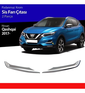 Nissan Qashqai Sis Farı Çerçevesi Kromu Nikelajı 2017 Sonrası