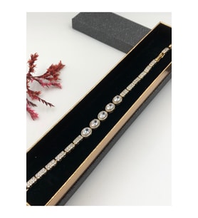 Çelik Kadın Bileklik Altın Renk Xuping Her Kombine Uygun 14 K Gold Renk 20 Cm kutulu Renk Atmaz