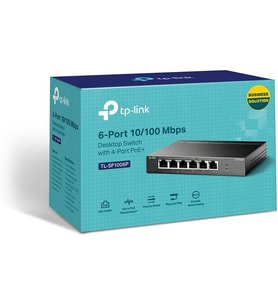 Tp-Link Tl-Sf1006P, 6-Port 10/100Mbps Desktop Switch With 4-Port Poe+ (Çok Renkli)