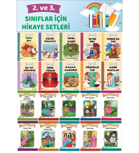 2.ve 3.Sınıflar İçin 20 li Hikaye Seti 2 (48-64 Sayfa) (Karışık)