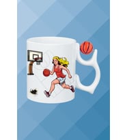 Basketboll Toplu Basket Sever Kupa Bardak Çay Kahve Fincanı Kadın Oyunculu-11