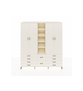 Kronos Dolap 9 Raflı 10 Çekmeceli 2 Askılı 220x59x243 Aytaşı-Aytaşı/Aytaşı