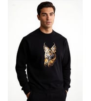 BEBEK KAPLAN UNİSEX SWEATSHİRT (Siyah)