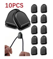 Siyah Çok Amaçlı Yapışkanlı Kanca 10 lu (5343)