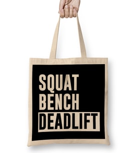 Squat Bench Deadlift Powerlifting Bodybuilding 04 Bez Çanta Uzun Saplı