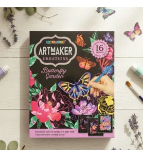 Artmaker Magnificent Mandalas Kazımalı Boyama Seti – 16 Panel, Şablon ve Kalemli Mandala Scratch Art Kit