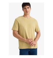 Defacto %100 Pamuk Yeşil Erkek T-Shirt F8091AX/KH515