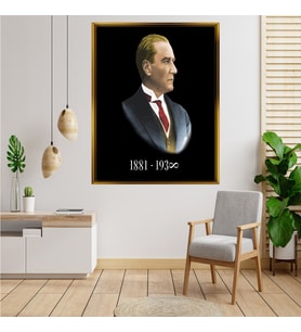 ÇERÇEVELİ ATATÜRK TABLO S678