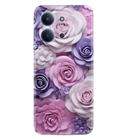 Xiaomi Redmi 15C Kılıf Boutique Baskılı Resimli Mor Güller Pcode -029