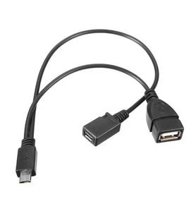 Powermaster PM-17971 USB Dişi Micro USB Erkek Dişi 20 Cm Y OTG Kablo