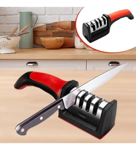4 Aşamaları Kaymaz Taban Hızlı Bıçak Makas Bileme Aracı (Standart)