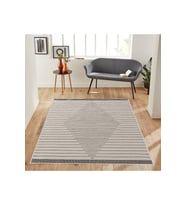 Rovigo Home Dijital Baskı Yıkanabilir Kaymaz Taban Salon Halısı RVG1213 50x80 cm (Bej)