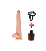 29,5 cm Belden Bağlamalı Gerçekçi Kalın Dildo Penis - Bart
