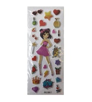 Face Sticker Prenses karışık Desen - 6 adet
