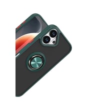 İphone 17 Montreal Yüzüklü  Kapak - Yeşil