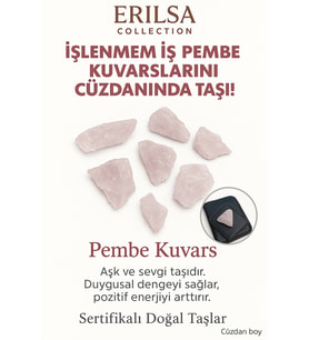 Sertifikalı Ham Cüzdan Boy Kristal Kuvars Taşı Kütle - Günlük Arınma ve Enerji Temizliği Taşı (Çok Renkli)