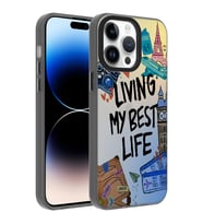 Apple iPhone 14 Pro Max Kılıf Desenli Zore Dragon Sert Kılıf Seyahat