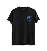 Space Dijital Baskılı  Siyah Tshirt