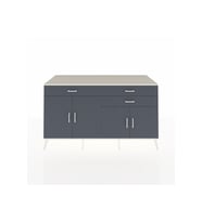 Kronos Konsol 2 Raflı 3 Çekmeceli 4 Kapaklı 176x59x99 Aytaşı-Antrasit