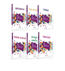 Karekök Yayınları Karekök 5 Sınıf Matematik Fen Türkçe Sosyal Din Ingilizce Soru Bankası (Çok Renkli)