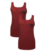 LuvmaBelly MYRA1505_1505 Emzirme atlet seti (Kırmızı)