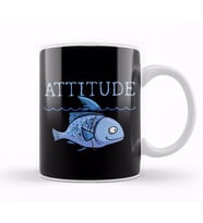Attitude of a Shark Fish Confidence Self Belief Kupa Bardak Porselen