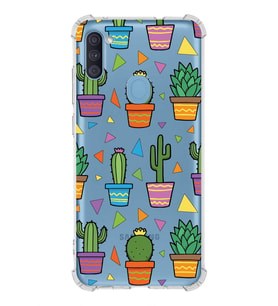 PrintiFy Samsung Galaxy M11 Uyumlu Water Color 4 Baskılı Şeffaf Köşe Korumalı Antişok Kılıf