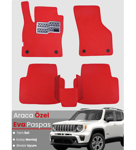 JEEP RENEGADE (2020-2025) Uyumlu EVA Paspas Tam Set–Araca Özel,Kolay Montaj,Su Geçirmez